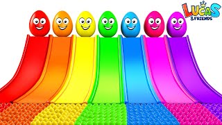 Learn Colors Red Orange Yellow Pink Green Blue Purple  Colors for Kids Song  RV AppStudios [upl. by Mikel]