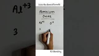 write the chemical formula for aluminium oxide l aluminium oxide formula l [upl. by Neelram573]