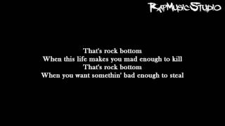 Eminem  Rock Bottom  Lyrics on screen  Full HD [upl. by Lugar275]