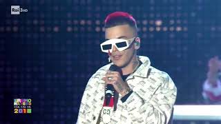 SFERA EBBASTA  LIVE  PRIMO MAGGIO ROMA 1M2018 [upl. by Leuneb924]