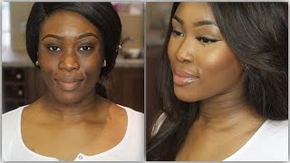 My Updated Foundation Contouring amp Highlighting Routine HyperpigmentedDiscoloured Skin [upl. by Hgiel]