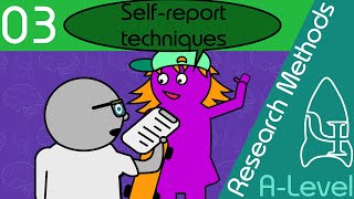 Selfreport techniques  Research Methods  A Level Psychology [upl. by Aik]