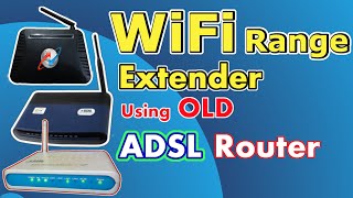 ADSL Modem को WiFi Repeater बनाये  WiFi Range Booster  WiFi Range Extender Using Old Modem HINDI [upl. by Ribal]