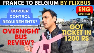 Travelling from France to Belgium by OVERNIGHT FLIXBUS [upl. by Artap499]