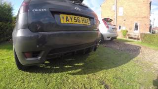 Ford Fiesta MK6 TDCI Zetec S Straight Pipe with Milltek Decat [upl. by Benioff]