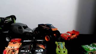 Disney Cars Mini Adventures Lightning McQueen Monster Truck Rally [upl. by Kariv]