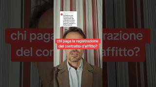 Chi paga la registrazione del contratto di locazione affitto registrazione immobiliare [upl. by Mirabelle]