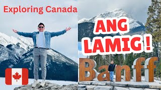 NAPAKALAMIG SA CANADA  EXPLORING BANFF  JHUN MARTIN TRAVEL VLOG [upl. by Dremann]