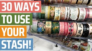 How to use up Washi Tape The ULTIMATE Guide for every Crafter [upl. by Ear]