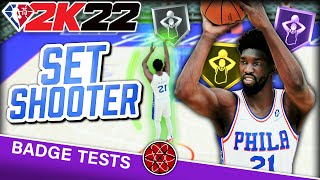 Best Shooting Badges on NBA 2K22  Set Shooter Badge Full Details [upl. by Colby]