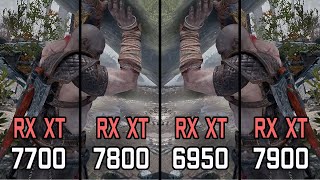 RX 7700 XT vs RX 7800 XT vs RX 6950 XT vs RX 7900 XT  Test at 1080p 1440p 2160p resolutions [upl. by Rosenbaum934]