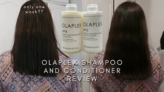 OLAPLEX SHAMPOO AND CONDITIONER REVIEW amp DEMO  it saved my hair [upl. by Broucek217]