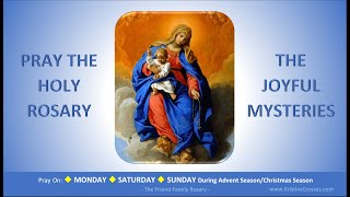 Pray the Holy Rosary The Joyful Mysteries Monday Saturday SundayAdventChristmas [upl. by Cherey]