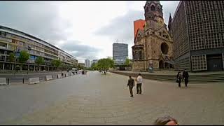 Berlin Am Kurfürstendamm Breitscheidplatz Gedächtniskirche in 360° [upl. by Suoirad48]