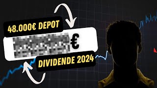 So viel Dividende zahlt mir mein 48000€ Portfolio 2024  Dividendenausblick als 24 jähriger Beamter [upl. by Esiole465]