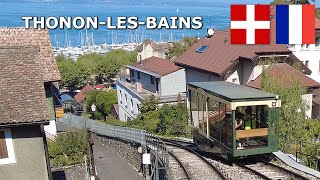 Funiculaire de ThononlesBains HauteSavoie France Septembre 2023 4K [upl. by Alesandrini]