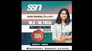 SSN Engineering College  PG admission 2024 [upl. by Innavoig]