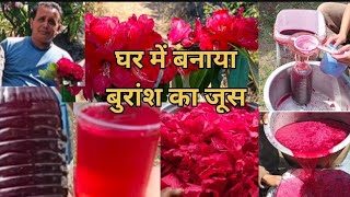 बुरांश का जूस कैसे बनाऐं  How To Make Buransh Juice  Buransh Juice Pahadi LifeKannusLifeVlogs [upl. by Killam]