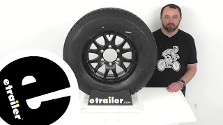 etrailer  Castle Rock ST22575R15 Radial Tire w 15quot Eagle Aluminum Wheel The Breakdown [upl. by Nerrawed]