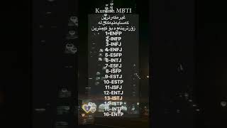 غیرەکەرترین کەسایەتیەکانkurdishmbti [upl. by Hapte]