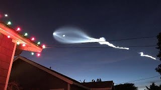 Expectación en California tras el lanzamiento del Falcon 9 [upl. by Tronna327]