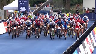 Mountain Bike Crosscountry Olympic Munich Men Elite 50fps 19 Aug 2022 [upl. by Napoleon369]