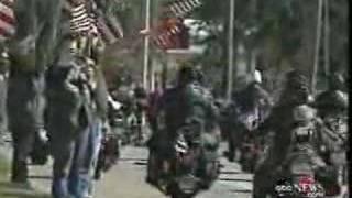 Patriot Guard Riders on ABC World News [upl. by Ilagam]