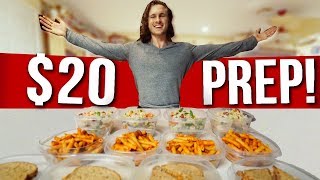 20 FOR A WEEK OF VEGAN FOOD  Cheap amp Easy Meal Prep [upl. by Ojibbob]