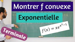 Fonction convexe  Exponentielle  BAC ES 2015 [upl. by Sinnoda769]