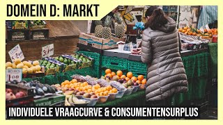 Uitleg Individuele vraagcurve amp consumentensurplus [upl. by Harilda479]