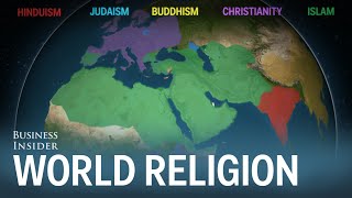 Animated map shows how religion spread around the world [upl. by Madison]