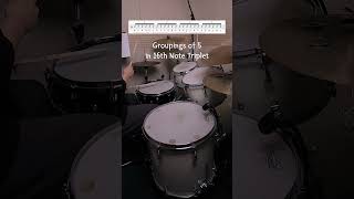 Quintuplets amp Groupings of 5 in 16th Note Triplet drums [upl. by Jemine449]