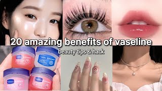 amazing benefits of Vaseline beauty tips and tricks 🎀 [upl. by Kynan]