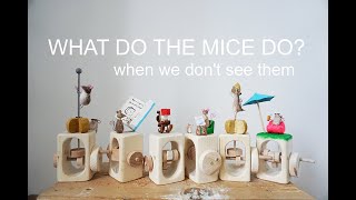 what do the mice do wooden automata toys [upl. by Yahiya]