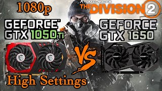 GTX 1650 vs GTX 1050 ti  DIVISION 2  1080p High Settings [upl. by Neelyam216]