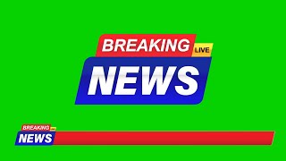 Green Screen Video Breaking News Live Frame For YT Creators [upl. by Sayed996]