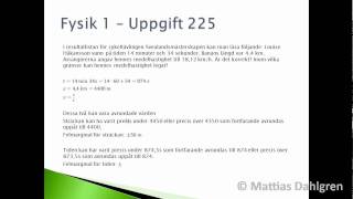 Fysik 1  Uppgift 225wmv [upl. by Nova]