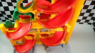 FisherPrice Stand n Play Rampway Little People Wheelies [upl. by Neelsaj58]