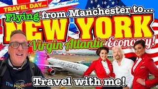 I FLEW Virgin Atlantic ECONOMY Classic WHATS YOUR THOUGHTS TRAVEL DAY  MANCHESTER to NEW YORK [upl. by Azrim]