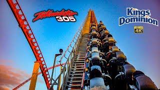 July 2023 Intimidator 305 Roller Coaster On Ride Back Seat 4K POV Kings Dominion [upl. by Alberta]