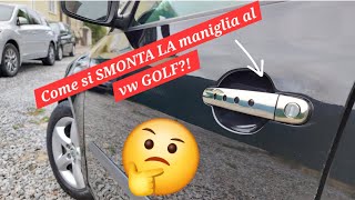 Come si smonta la maniglia al VW Golf automobile foryou mechanic vw car follow [upl. by Asenav895]