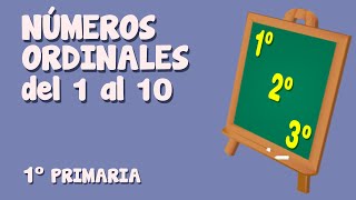 Números ordinales del 1 al 10 para niños de Primaria [upl. by Rimidalb]