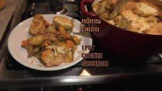 Chicken casserole with seasonal veg topped in buttermilk biscuits [upl. by Enyallij]