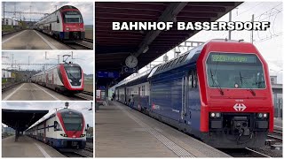 Züge beim Bahnhof Bassersdorf  Züge beim Bahnhof Bassersdorf 2023 [upl. by Imarej]