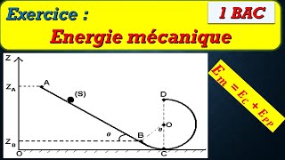 Exercice 1 Energie Mécanique Energie Potentielle 1ere S [upl. by Joel]