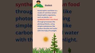 Autotrophic Mode of Nutrition  Definition of Autotrophic Nutrition  Class 7  NCERT shorts [upl. by Redfield]