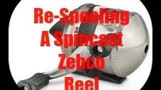 How to Change line on a Zebco Fishing Reel [upl. by Chung]