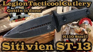 Sitivien ST13 BootDagger Knife edc combatknife dagger bootknife tacticalknife fixedblade [upl. by Aeiram450]