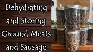 How I Dehydrate and Store Ground Meats [upl. by Ingvar]