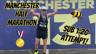 Manchester Half Marathon  Sub 120 Attempt [upl. by Nitnerb97]